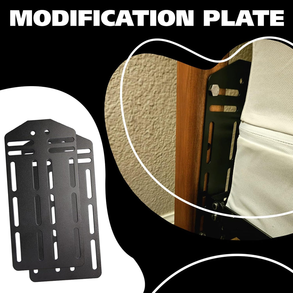 Set of 2 Bed Frame Brackets Adapter for Headboard V406130