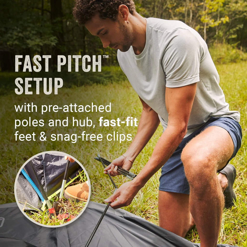 4-Person Dark Room Dome Camping Tent with Screen Room P825