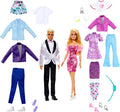2 Fashion Dolls Set with Clothes & Accessories O68437