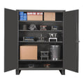 Gray 4 Shelf Storage Cabinet D462