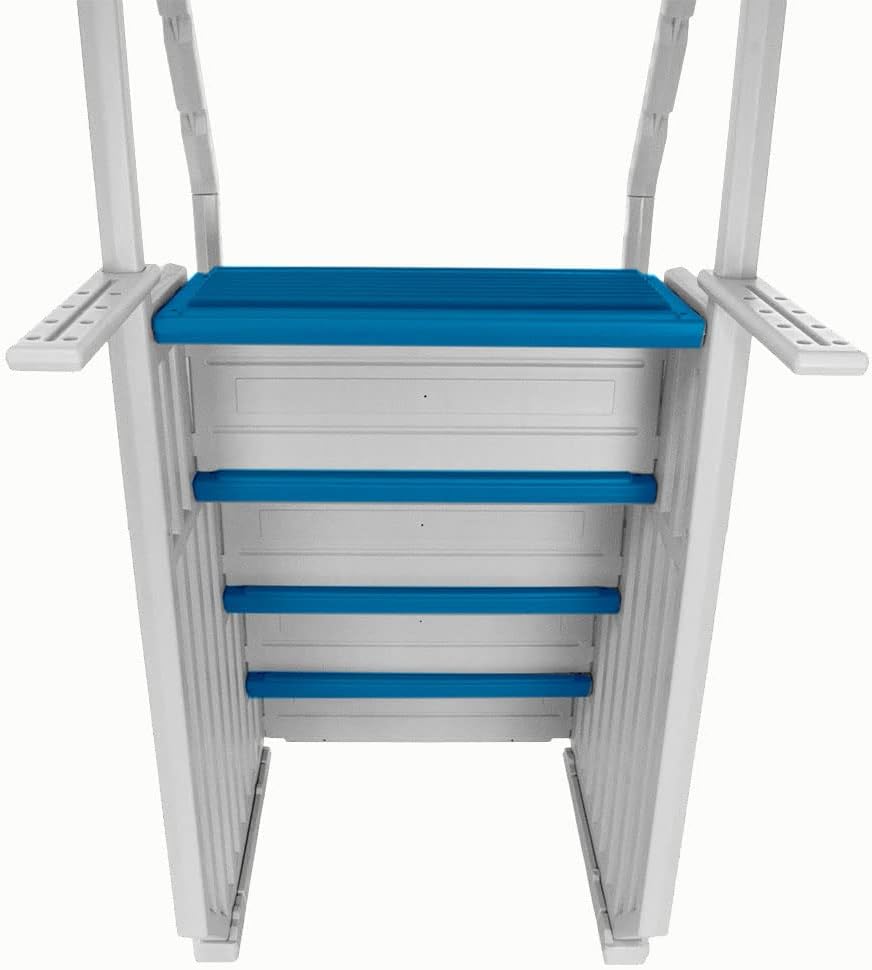 White Frame Above Ground Swimming Pool Step & Ladder U88725