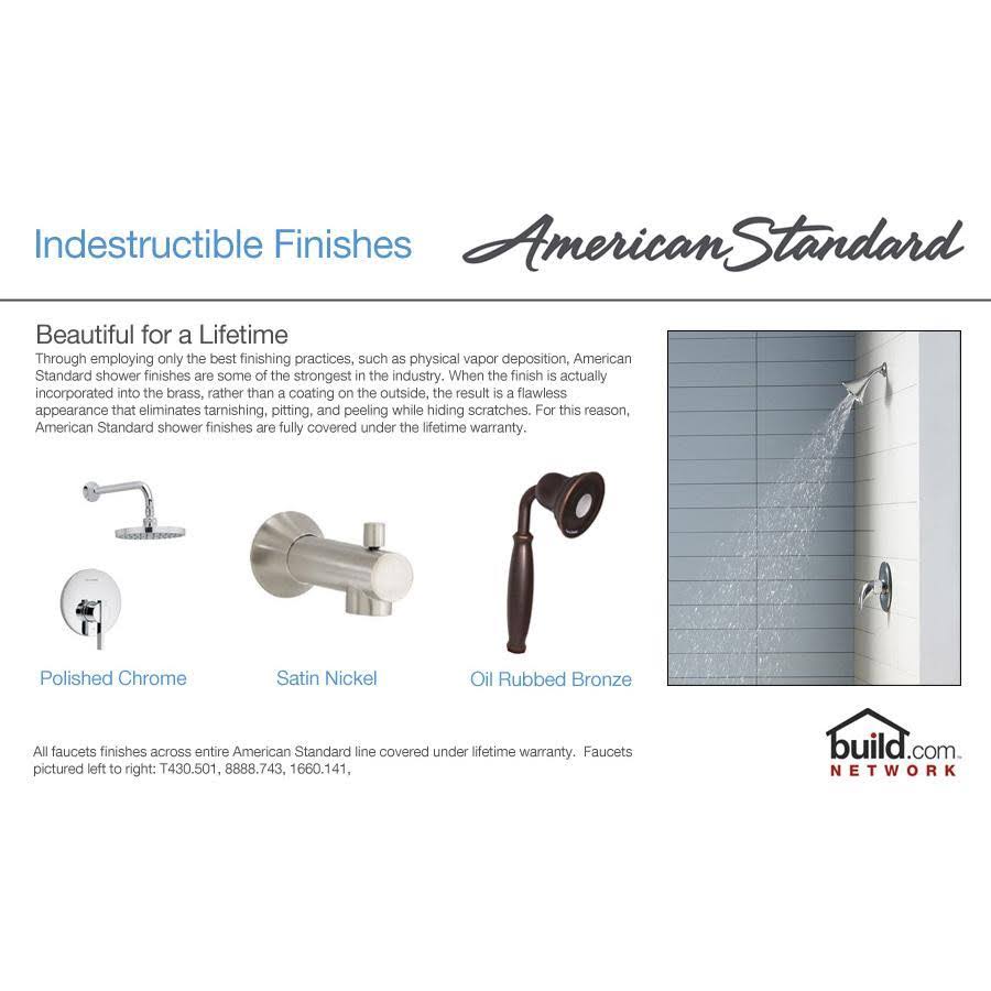 Polished Chrome 3-Handle Bath and Shower Y9465