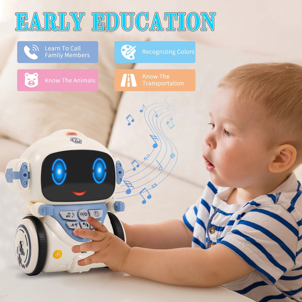 Kids Robot Toys with Voice Control Speech Recognition Singing Dancing Interactive Robot L36074