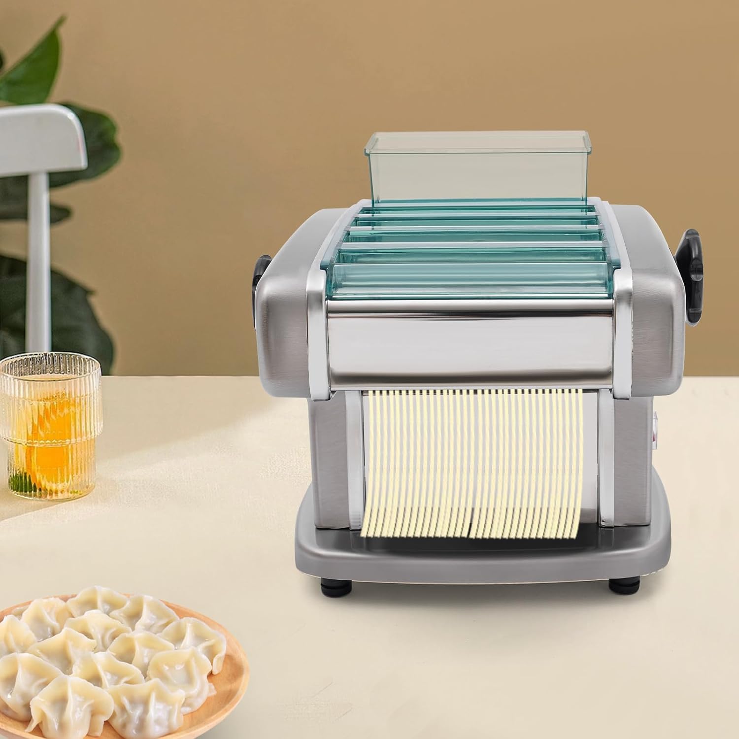 Electric Pasta Maker, 110V 135W Automatic Noodle Maker Machine W91793