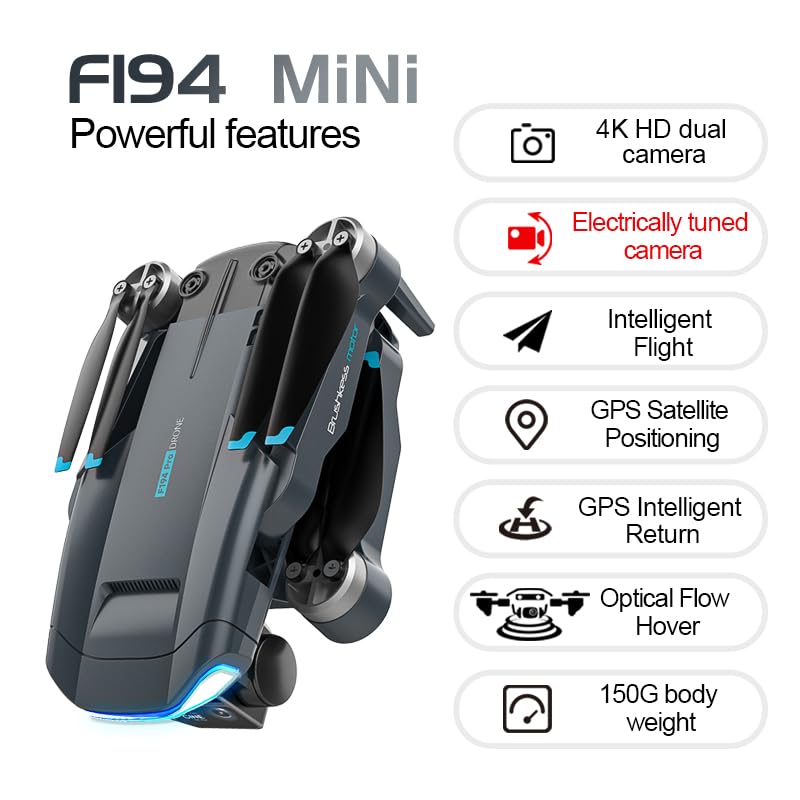 4K FPV Drone with Camera, 90 Mins Flight Time with 3 Batteries N8521