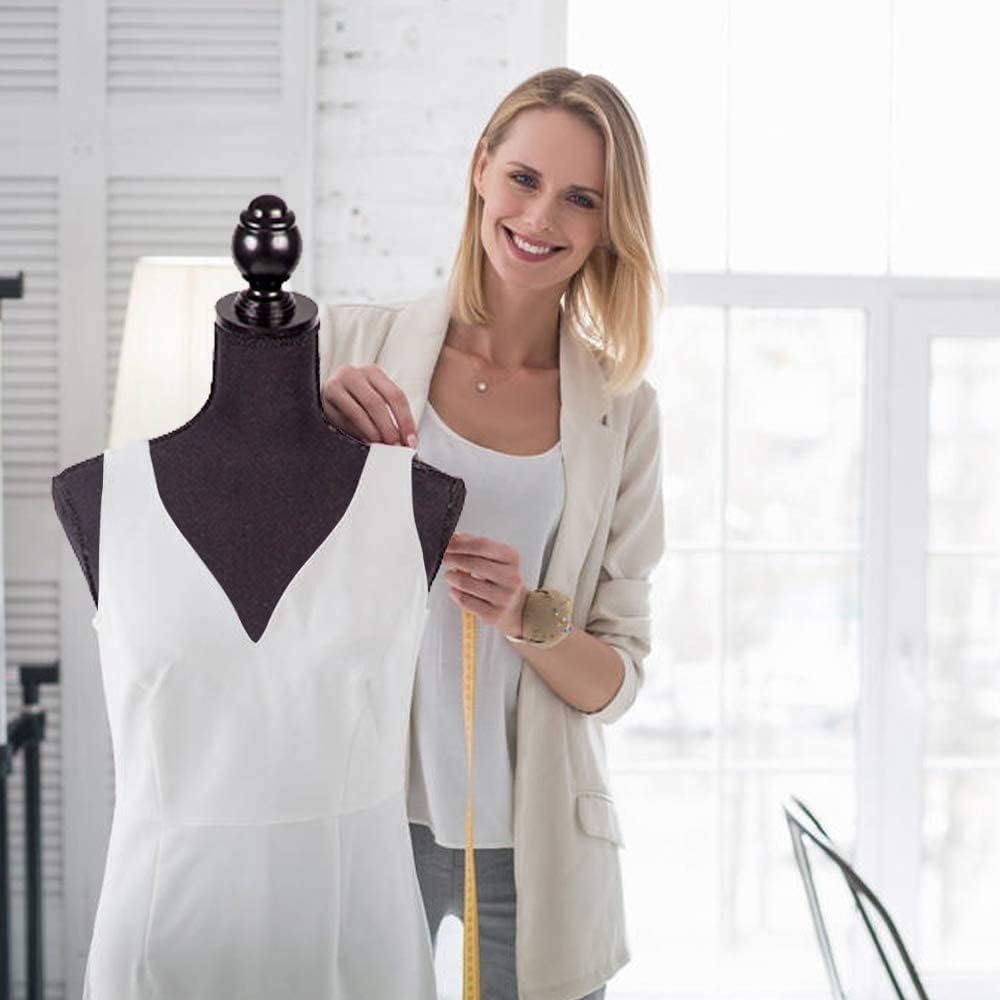 Black Adjustable Dress Form Mannequin with Tripod Stand K32930
