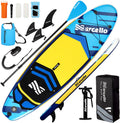 10.6'×33"×6" Inflatable Stand Up Paddle Board with Hand Pump, Leash, Repair Kit, Waterproof Phone Case, Waterproof Bag, Backpack S27153