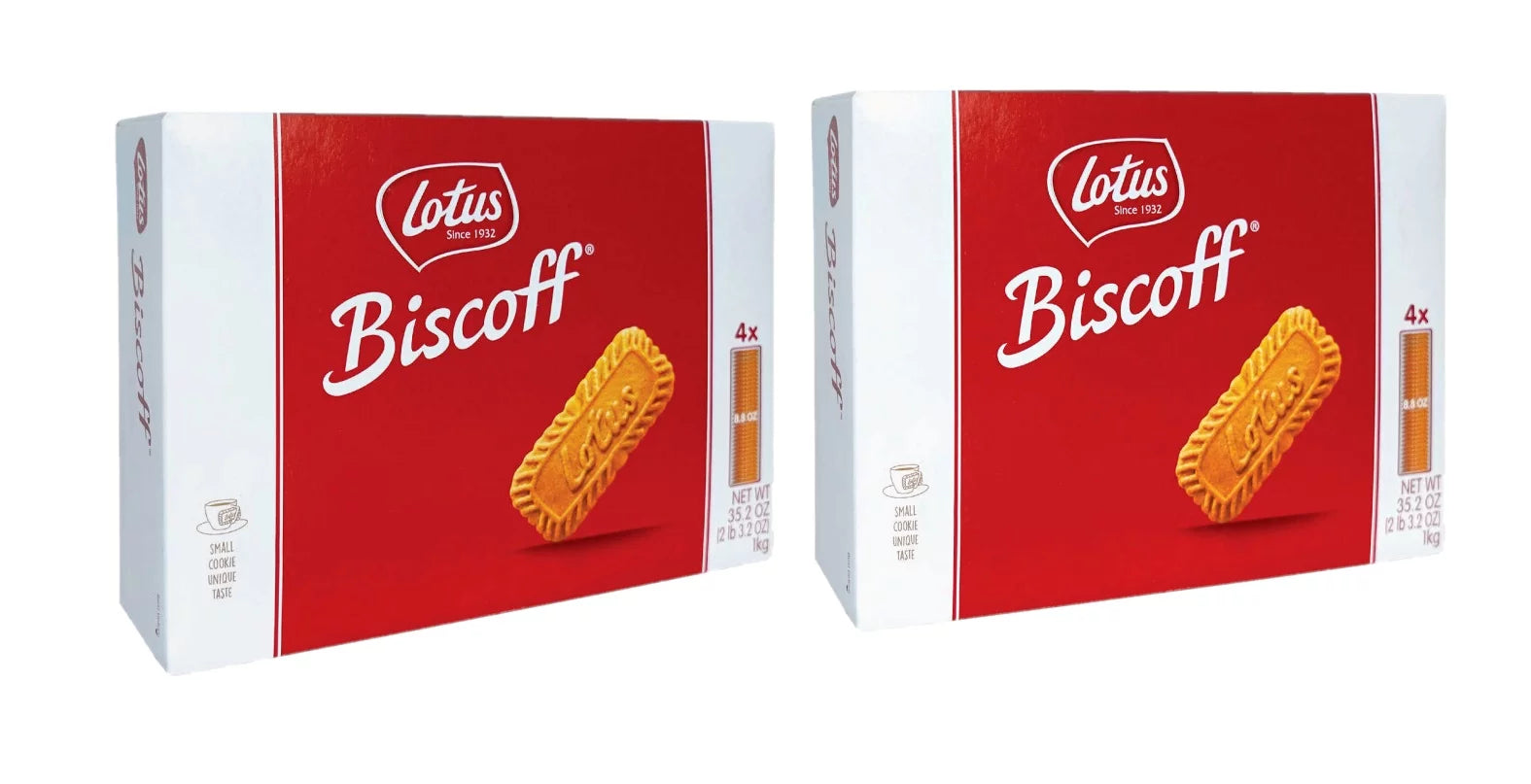 2 Pack Lotus Biscoff Cookies, 8.8 oz, 4 Count O721278