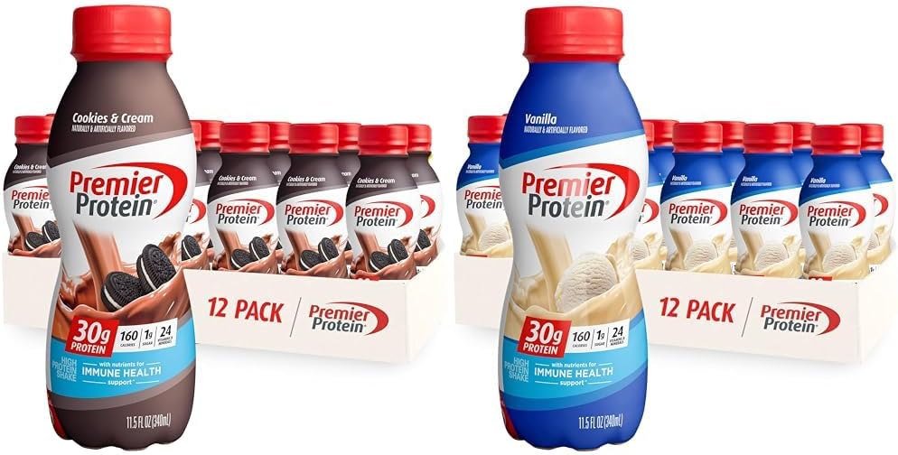 12 Packs Premier Protein Shake Cookies & Cream and Vanilla G321263