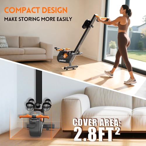 Magnetic Rower with LCD Monitor D139