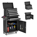 Black 5-Drawer Rolling Metal Tool Chest Q132