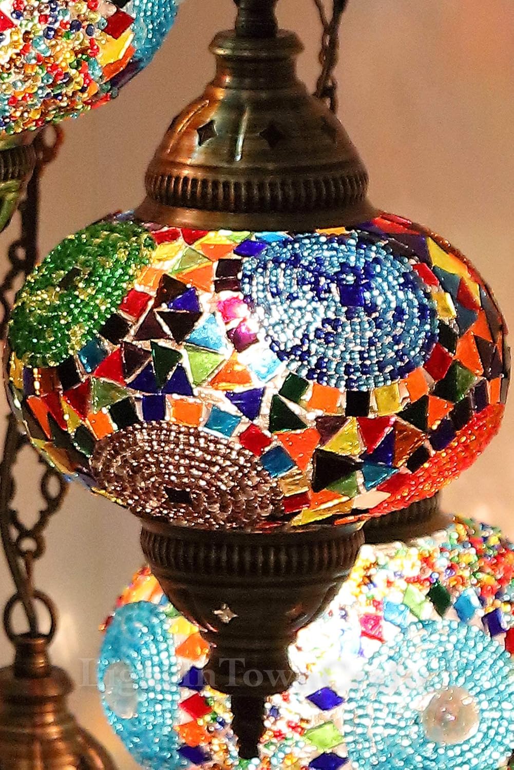 Mosaic Chandelier Hanging Ceiling Lantern Pendant Light O6682