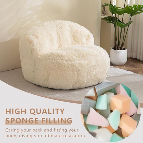 Faux Fur Giant Bean Bag Chair X608