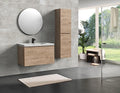 White Oak Bathroom Floating Vanity with Countertop and Sink (72" W) Q43593