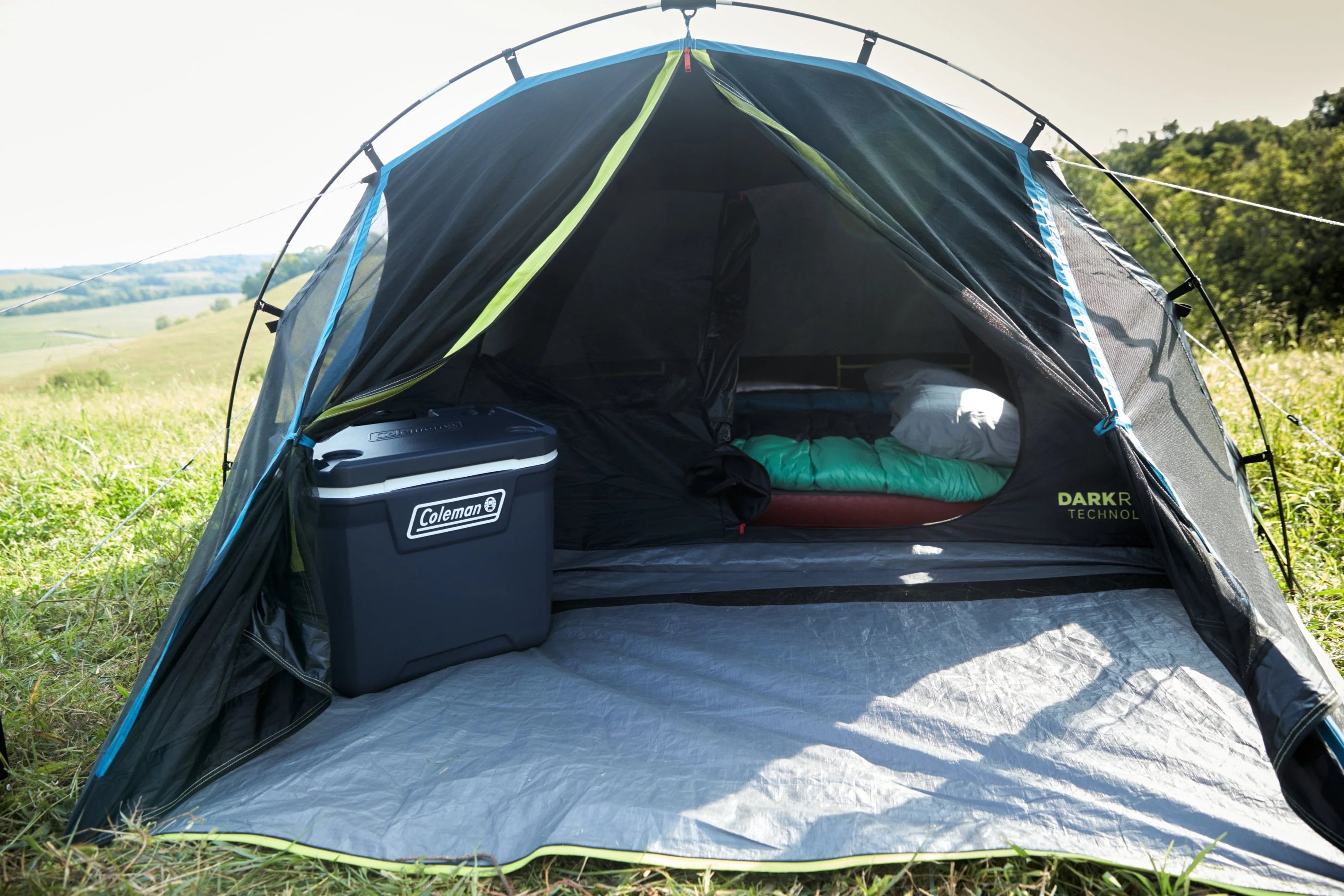 4-Person Dark Room Dome Camping Tent with Screen Room P825
