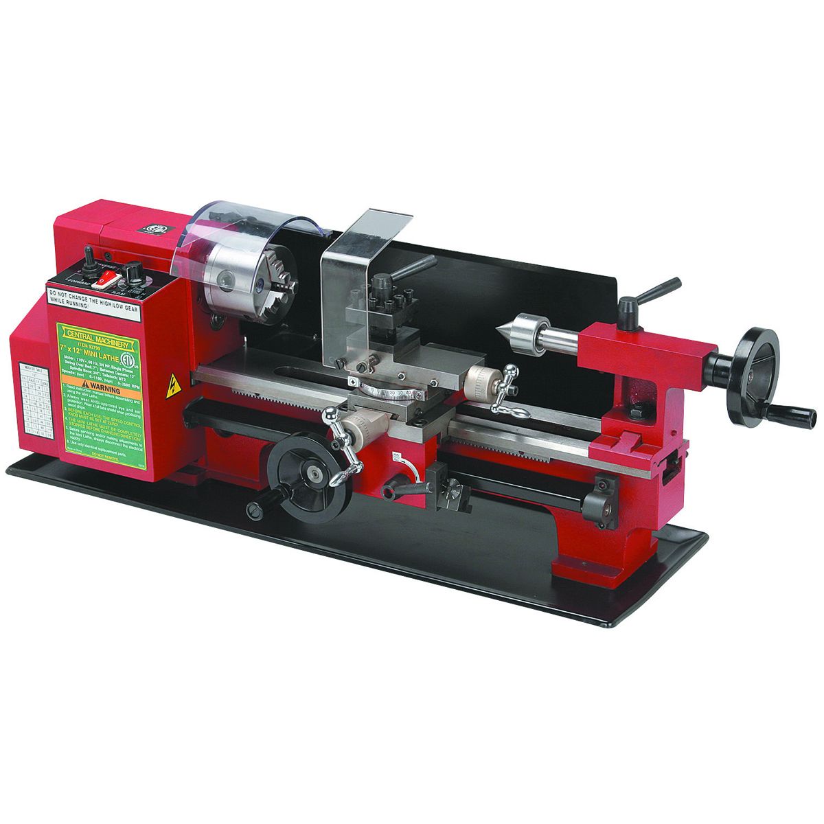 7 in. x 12 in. Precision Benchtop Mini Lathe K43774