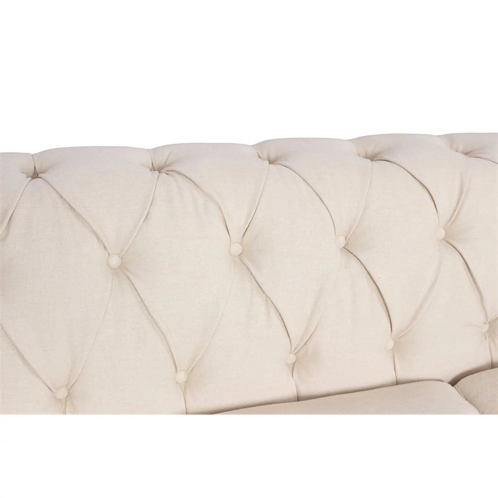 2 Piece Microfiber Loveseat Set in Cream B57314