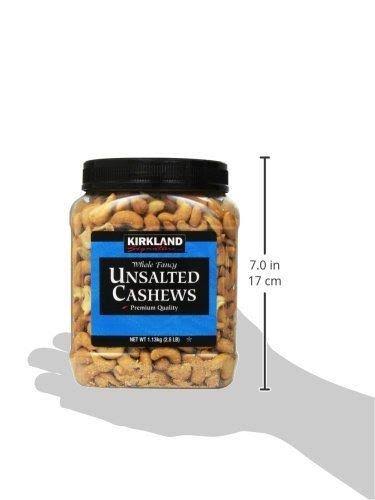 Unsalted Cashews, 2.5 lb, 2 Pack A730