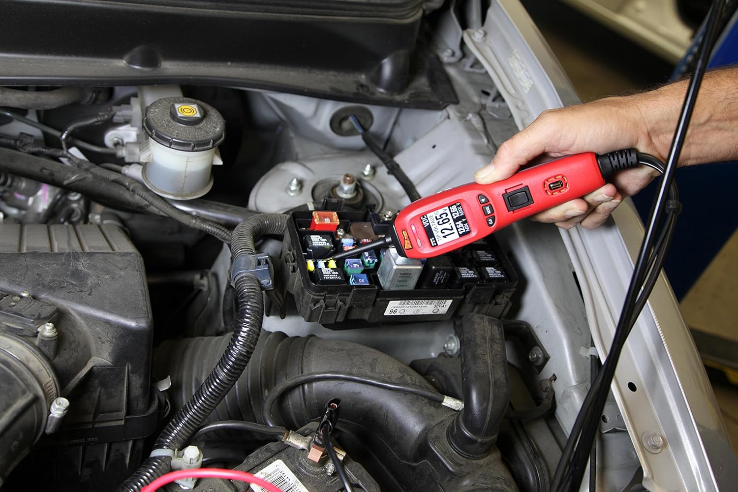 Red Power Probe IV with Case & Acc Car Diagnostic Test Tool Digital Volt Meter E5185