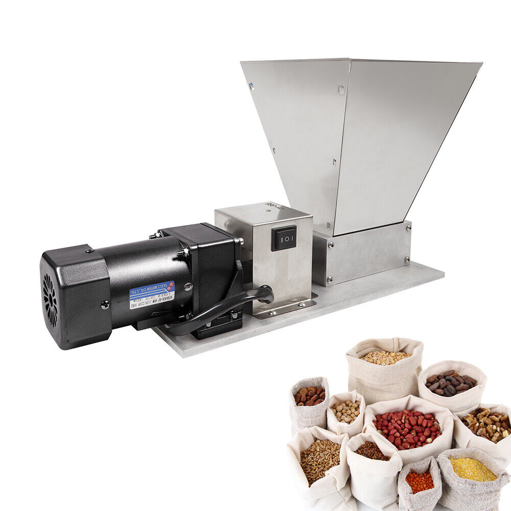Electric Grain Mill 60W 110V 2 Roller Adjustable Roller M486295