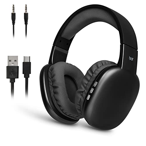 Blue Wireless Over Ear Bluetooth Headphones with Microphone V102112