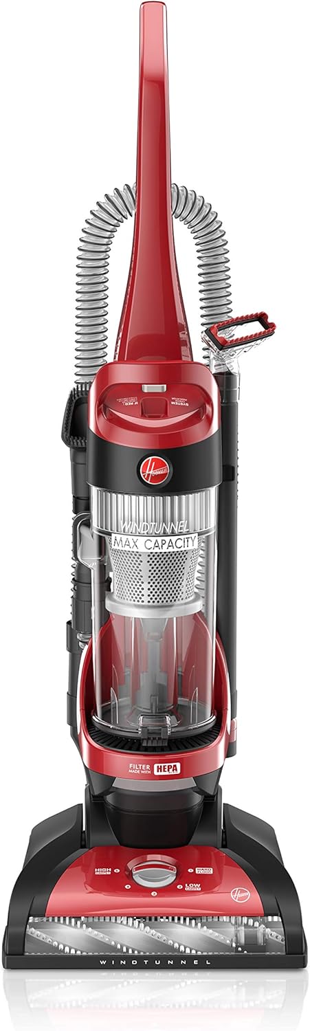 Red Upright Vacuum Cleaner with HEPA Media Filtration V22296