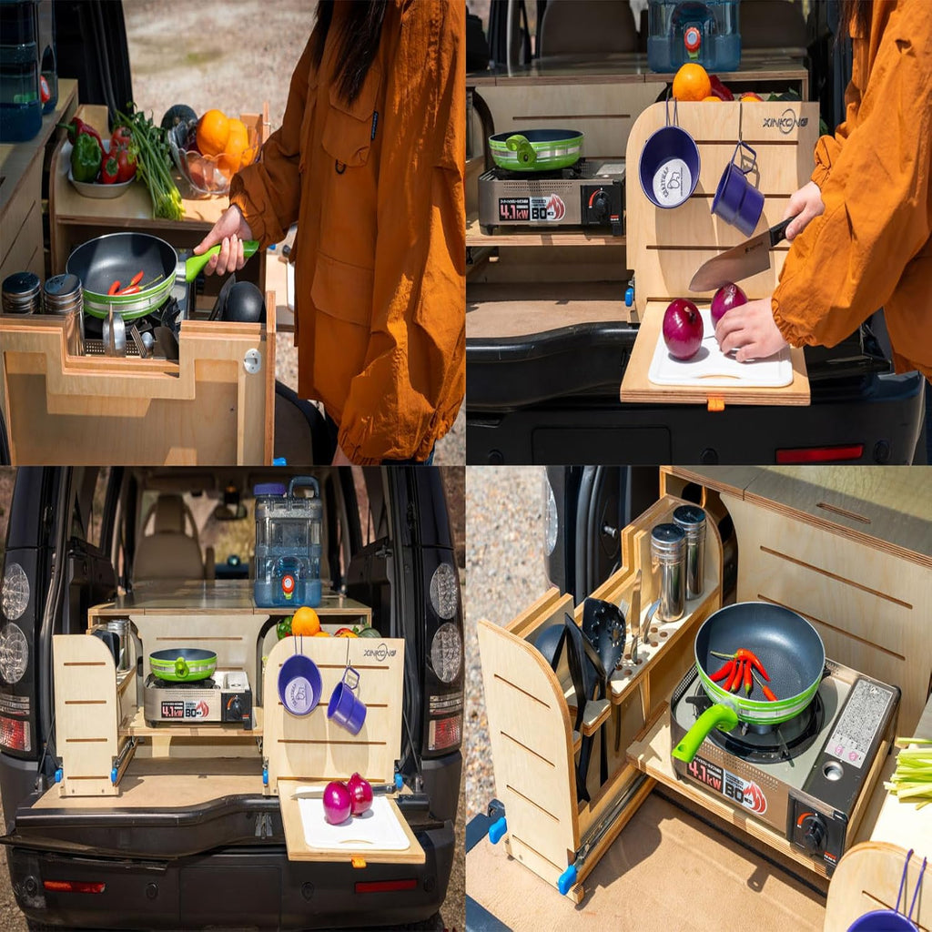 Overland Kitchen Box Camping Kit with Cooking, Sleeping R2281