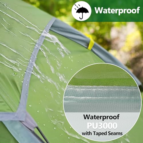 1 Person Lightweight Backpacking Tent with Waterproof Rainfly C444792