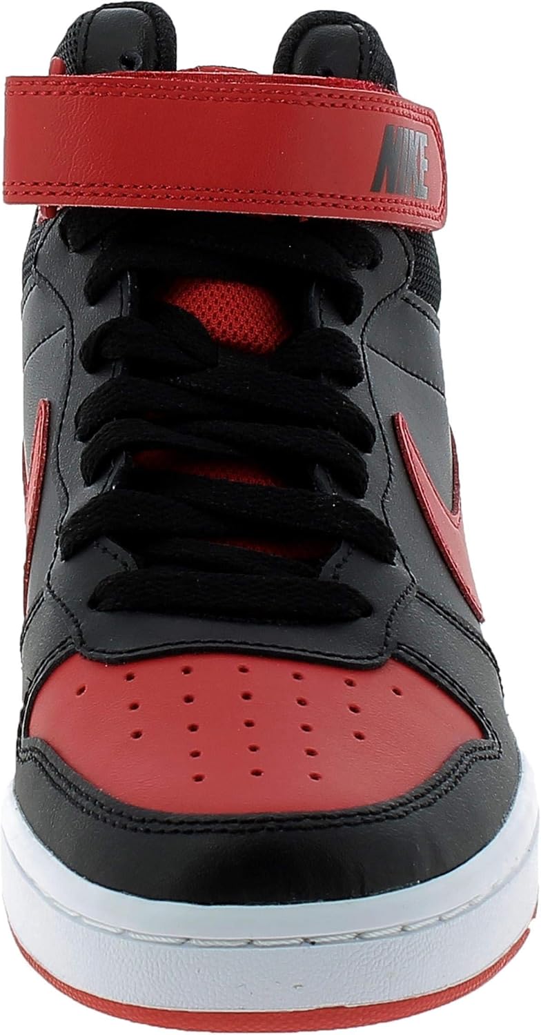 Boy's Court Borough Mid 2 Black University Red White 7 Big Kid M J76017