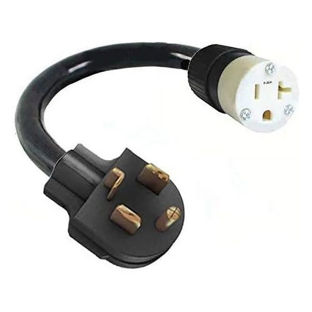 4-Pin Male Dryer Plug To 3-Prong Female Socket Power Cord Adapter P5657