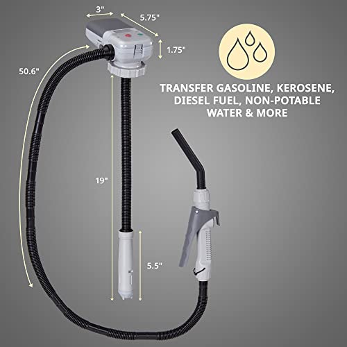 Automatic Fuel Transfer Pump, Battery Powered, Portable Liquid Pump O812