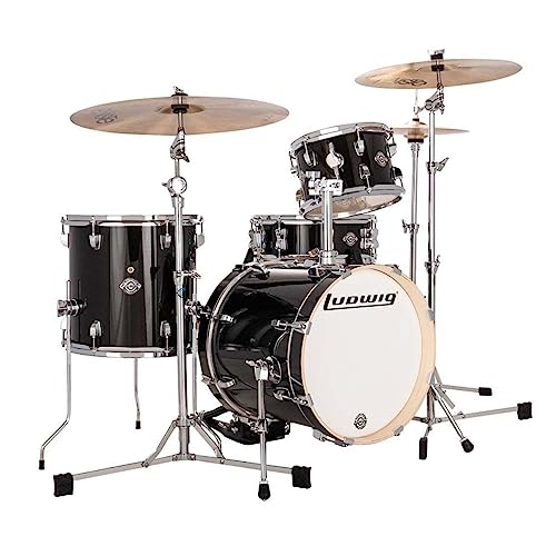 4-piece Shell Pack with Snare Drum - Black Sparkle A40710