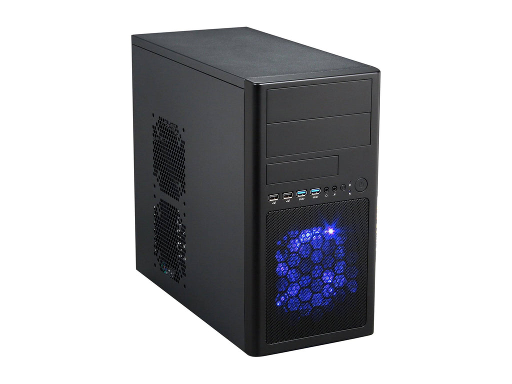 Micro-ATX Mini Tower Computer Case with Dual USB 3.0 Dual Fans D609527
