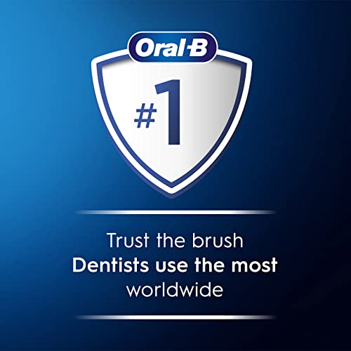 White Rechargeable Electric Toothbrush with Pressure Sensor, 5 Cleaning Settings, Travel Case C33566