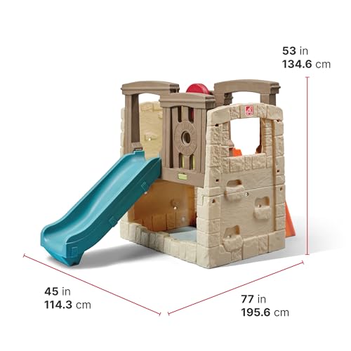 Woodland Climber Kids Playset with Slide and Climbing Wall O2361
