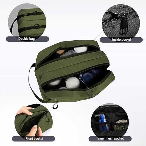 ArmyGreen Water Resistant Travel Toiletry Bag U27695