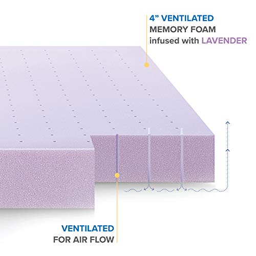 2 Inch Ventilated Memory Foam Mattress Topper, Full A817525