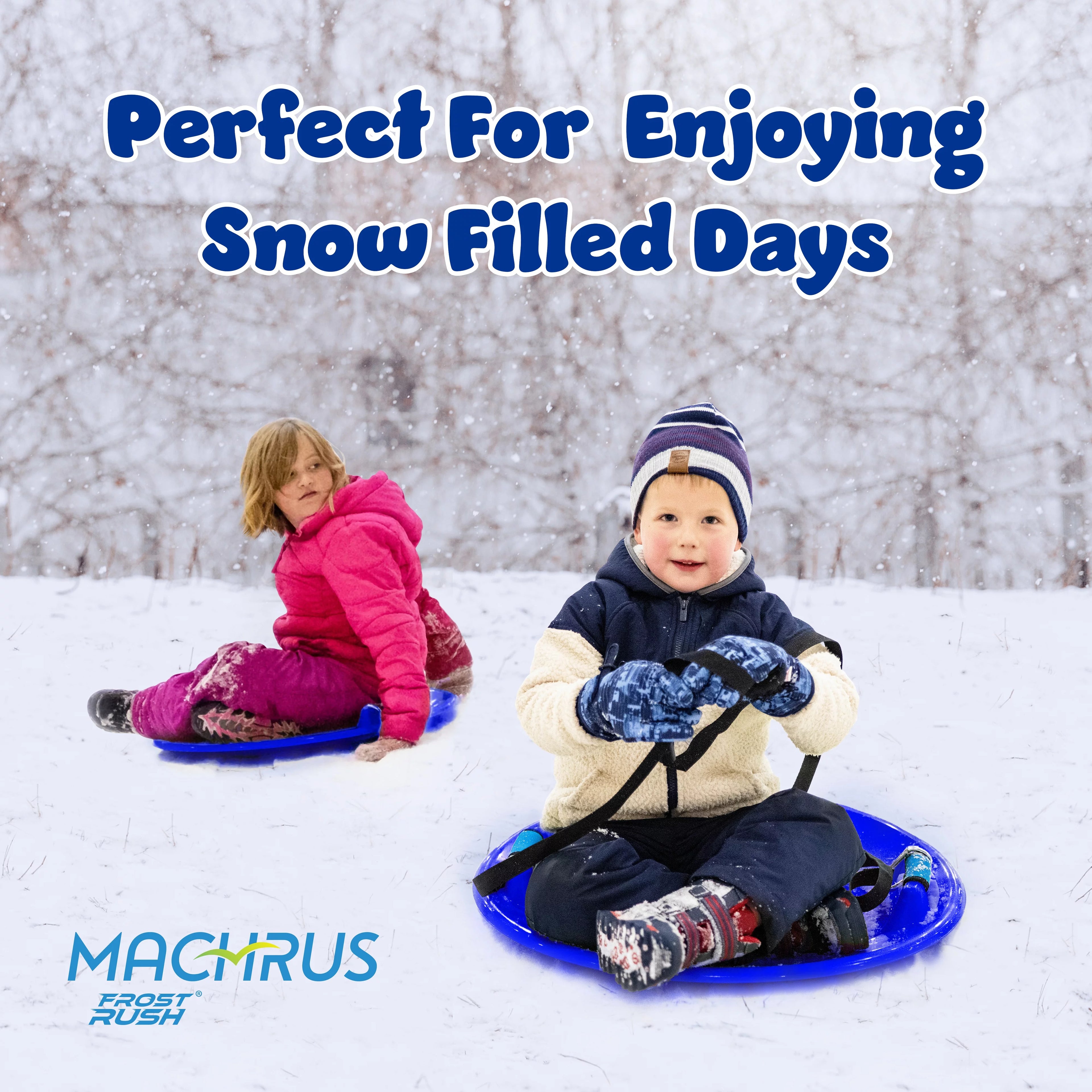 Large Arctic Winter Snow Sled with Foam Grips and Handles Z599