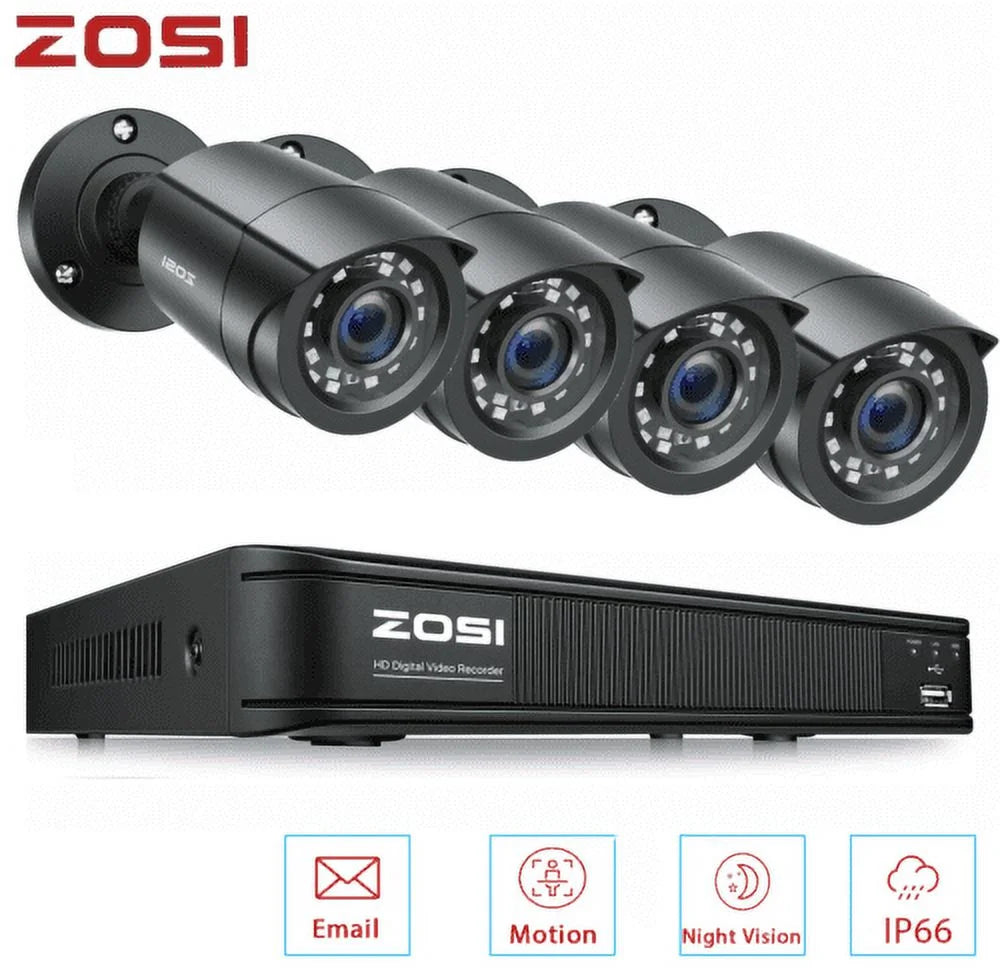 1080p HD Security Camera System Night Vision E818116