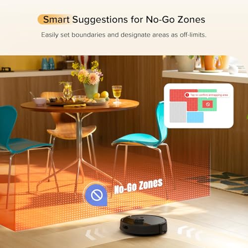 Black Robot Vacuum and Mop with Self-Emptying O751