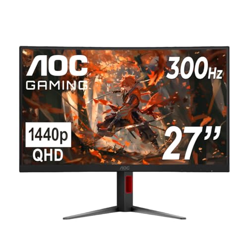 32" Curved Frameless Gaming Monitor 2K QHD 1500R VA 180Hz 0.5ms K6514