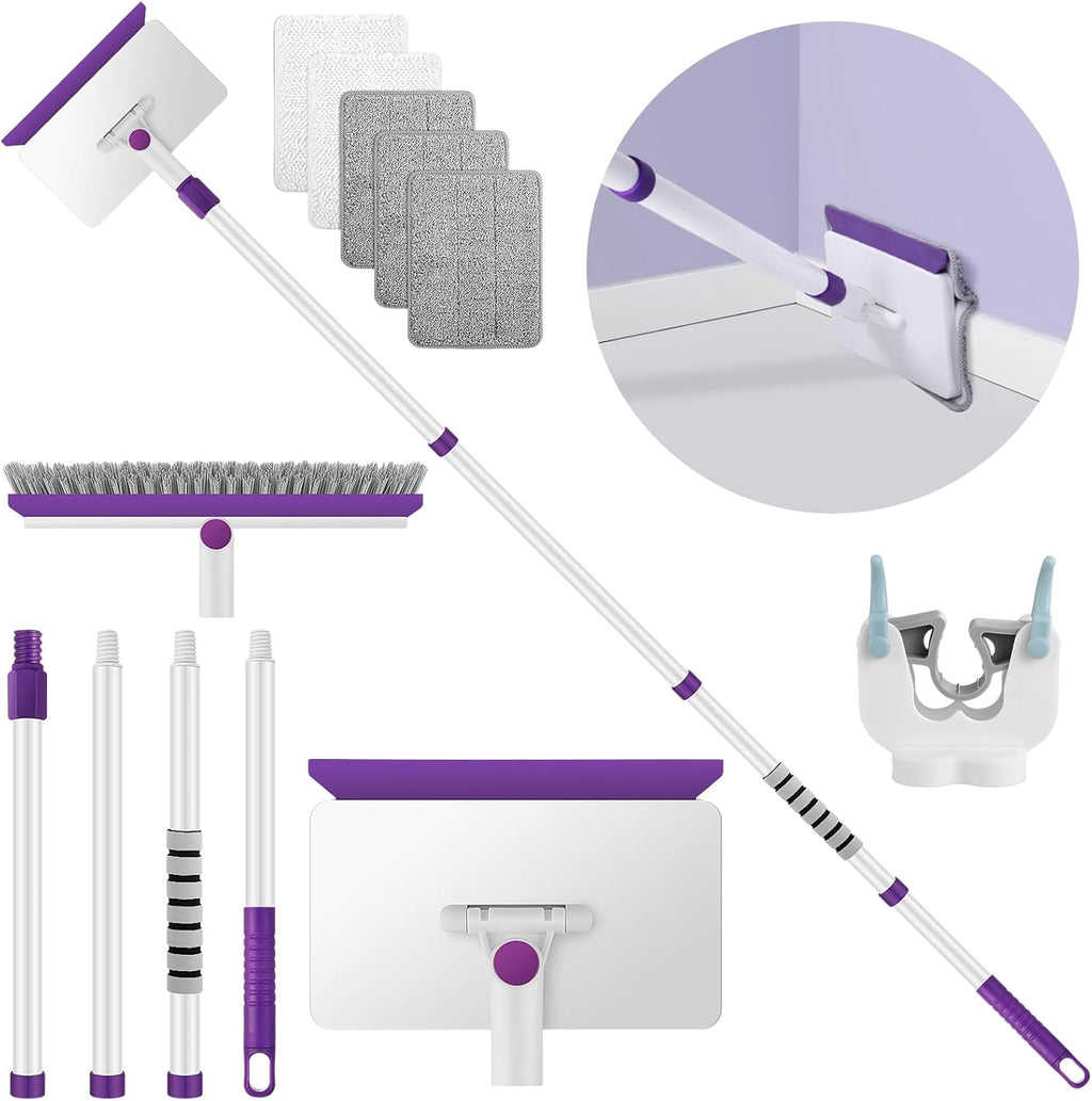 60" Extendable Baseboard Cleaner with 5 Reusable Pads R6797