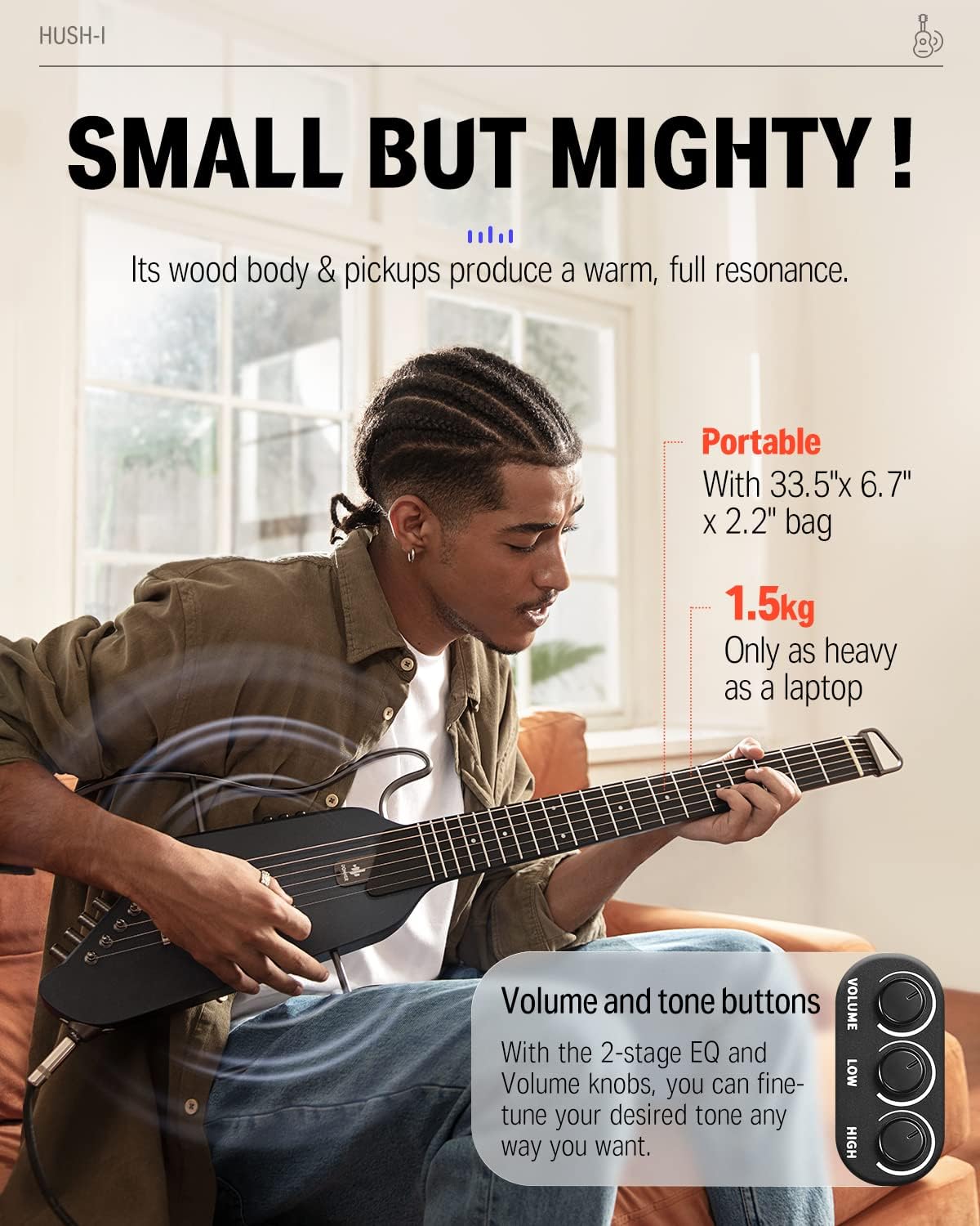 Portable Acoustic Guitar K7340