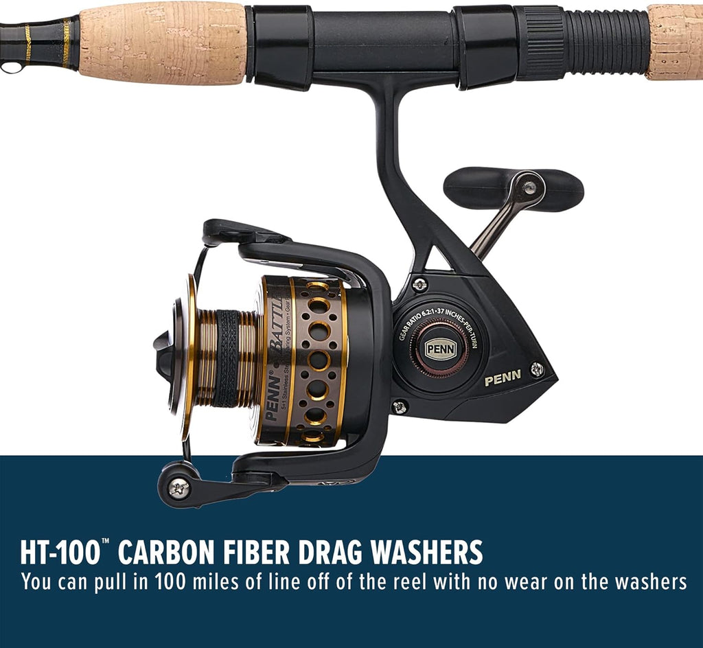 Penn Battle Spinning Reel and Fishing Rod Combo Y64011