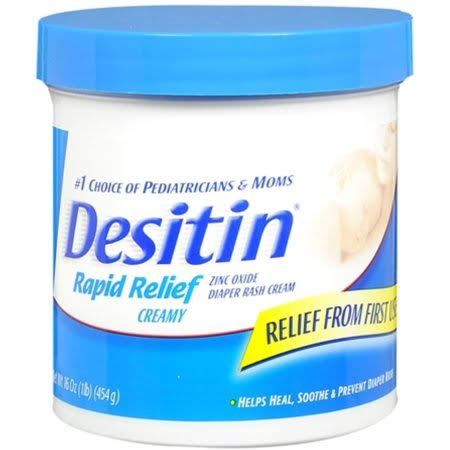 6 Pack Desitin Rapid Relief Diaper Rash Cream 16 oz H188
