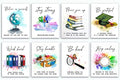 8 X10 Unframed Motivational Wall Art Poster, Set of 8 D151138