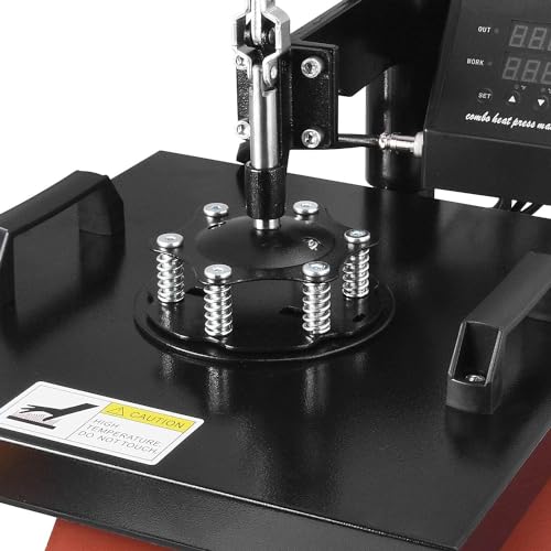 8 in 1 Heat Press Machine 15x15 inch 360-Degree Swing Away Digital T534