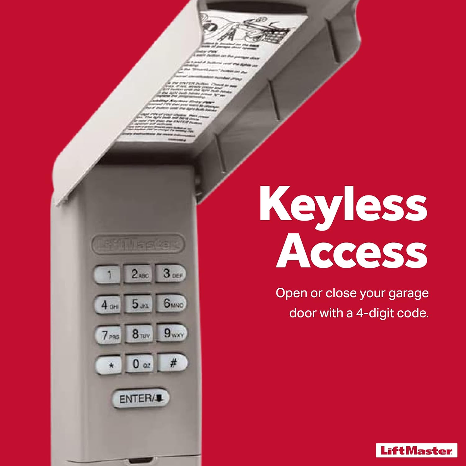 Wireless Keyless Entry Garage Door Keypad K2247