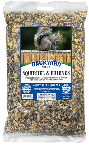 8 lb Squirrel & Chipmunk Food Mix with Sunflower Seeds, Peanuts & Corn G59866