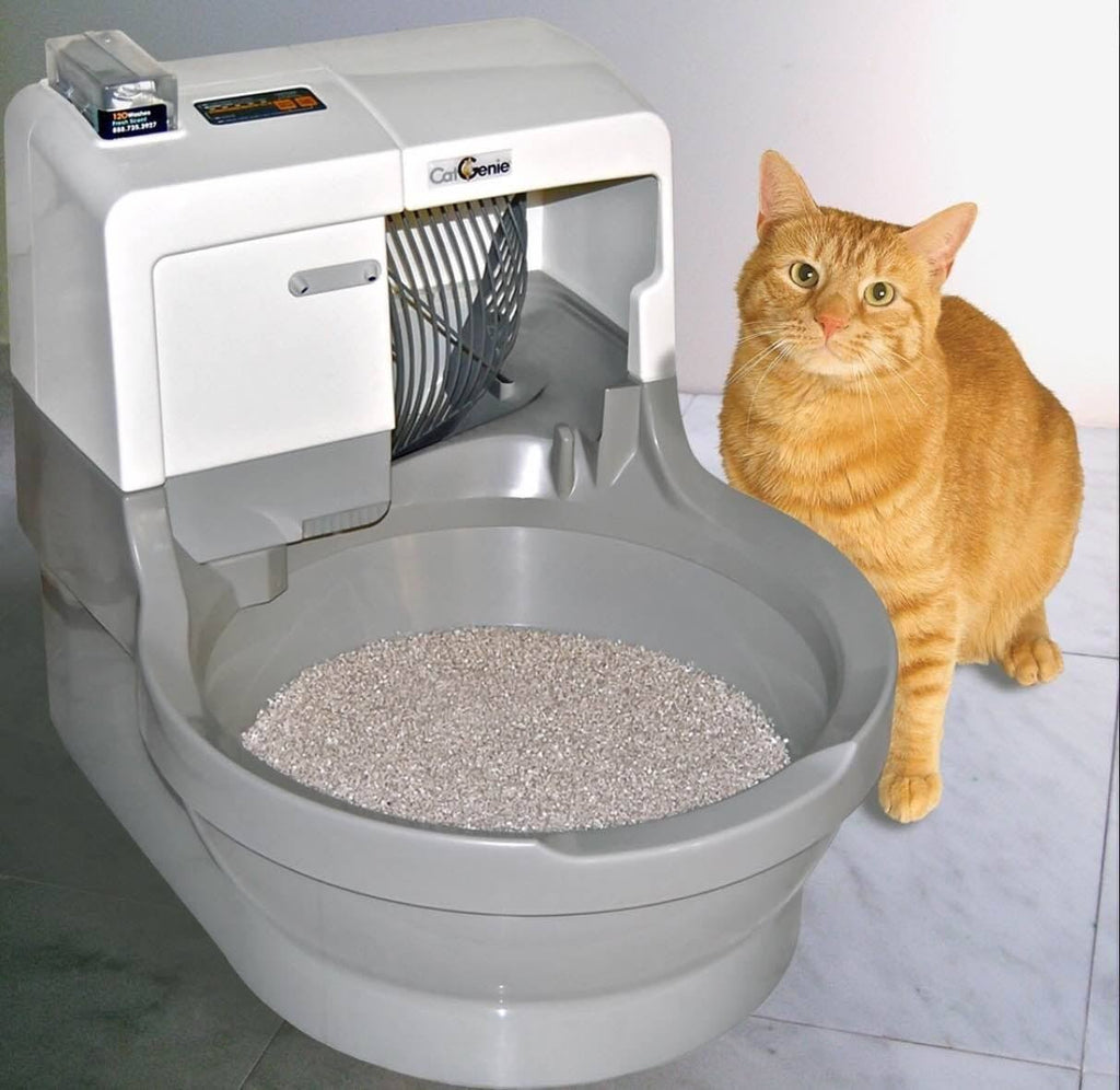 Self Washing Flushing Cat Box S228